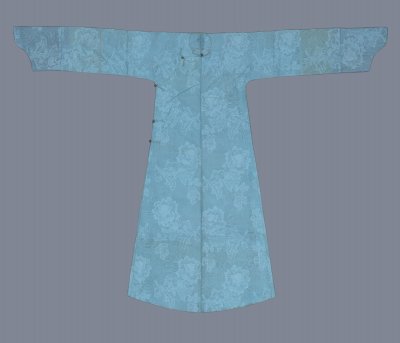 图片[1]-Moon-white Taixi gauze gown-China Archive